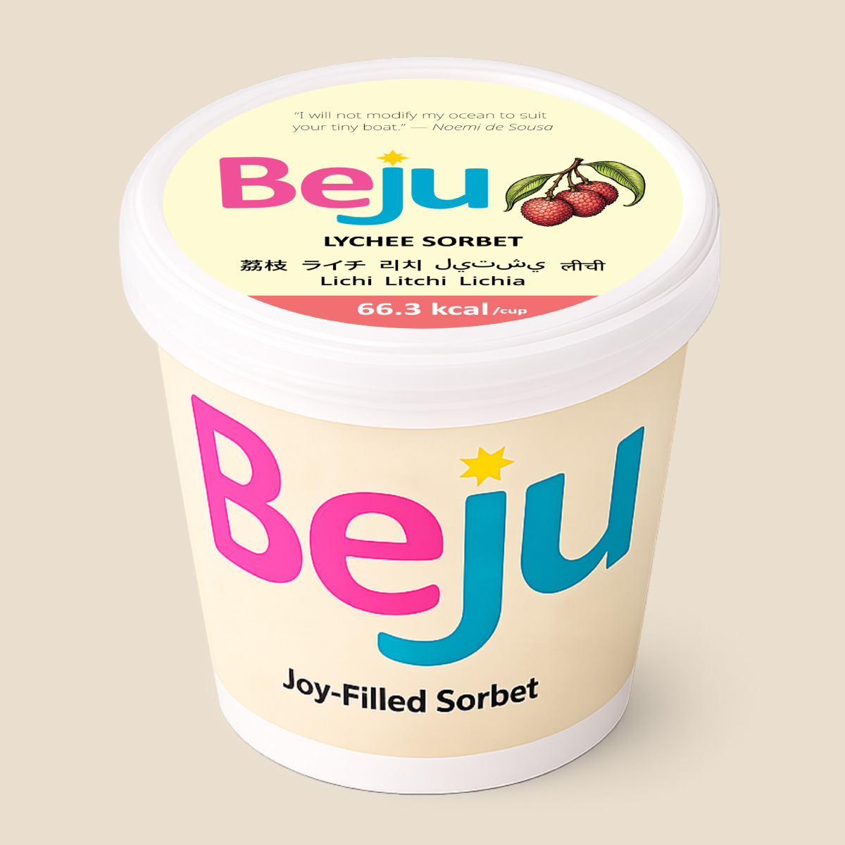 Beju Lychee Sorbet 荔枝輕雪酪